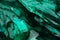 Dioptase crystal macro detail texture background