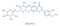 Diosmin venous disease and hemorrhoids drug molecule. Skeletal formula.