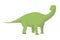 Diplodocus vector illustration isolated in white background