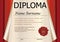 Diploma or certificate template. Award winner.