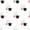 Diploma and Graduation Seamless Pattern