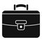 Diplomat briefcase icon simple vector. Work bag