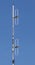 Dipole antenna for telecommunications with blue sky background.