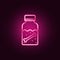 Dipple neon icon. Elements of Mad science set. Simple icon for websites, web design, mobile app, info graphics