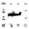 Dipterous aircraft icon. Detailed set of Airport icons. Premium quality graphic design sign. One of the collection icons for websi