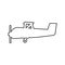 Dipterous aircraft icon. Element of cyber security for mobile concept and web apps icon. Thin line icon for website design and