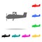 Dipterous aircraft icon. Elements of Airport multi colored icons. Premium quality graphic design icon. Simple icon for websites, w