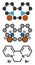 Diquat dibromide contact herbicide molecule