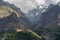 Diran mountain peak in Hunza valley in summer, Gilgit Baltistan, Pakistan