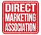 DIRECT MARKETING ASSOCIATION, words on red stamp sign