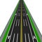 Direct road highway with markup. Dedicated lanes for public transport illustration