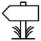 Direction arrows, finger post Vector Icon which can easily edit