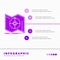 Direction, explore, map, navigate, navigation Infographics Template for Website and Presentation. GLyph Purple icon infographic