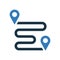 Direction, location icon / vector graphics