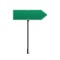 Direction pointing arrow sign, realistic vector mockup illustration isolated.