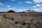 Direction sign at crossroads Austurleid and Dyngjufjoll at Drekagil canyon and Dreki Hut in Central Highlands of Iceland