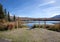 Direction signs at Talbot Lake, Alberta