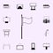 directional billboard icon. Billboards icons universal set for web and mobile