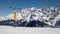 Directional sign in the French Alps, Chamonix