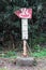 Directional sign of Gotouen hotspring in Beppu