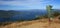 Directional sign on the Oueen Charlotte Trail, Marlborough Sound