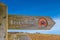 Directional Sign pointing towards the Beach