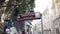 Directional sign showing Galata Tower in Istanbul city street