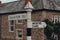 Directional signs on a street in Combe St Nicholas, Somerset, UK