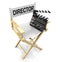 Director chair and clapboard