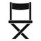 Director chair icon simple vector. Scenario film