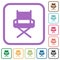 Director chair solid simple icons