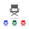 director\'s chair icon. Elements of cinema and filmography multi colored icons. Premium quality graphic design icon. Simple icon f