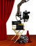 Director seat and movie making equipment