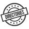 DIRECTORIES text written on black vintage round stamp