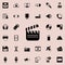 directors cracker icon. Detailed set of minimalistic icons. Premium graphic design. One of the collection icons for websites, web