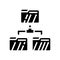 directory folder glyph icon vector illustration