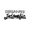 Dirgahayu indonesia local hand drawn text design