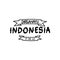 Dirgahayu republik indonesia lettering hand drawn isolated