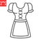 Dirndl line icon