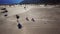 Dirt bikes on sand dunes of Katpana Desert Skardu Pakistan