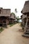 Dirt Pathway Leading Through Taiwanese Fishing Village