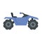 Dirt quad bike icon, flat style