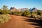 Dirt road across Gooseberry Mesa Recreation Area near Zion National Park