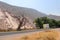 Dirt road lost between mountains. Streets of Purmamarca, Jujuy, Argentina. Mountains of incredible colors. landscapes