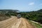 Dirt Road with Minivan in Coffee Bay, Eastern Cape, South Africa