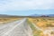 Dirt road running through the middle of the desert and sagebrush