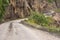 Dirt road on the sea towards Nyksund village