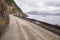 Dirt road on the sea towards Nyksund village