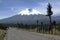 Dirt road to the Cotopaxi volcano