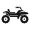 Dirt tire quad bike icon, simple style